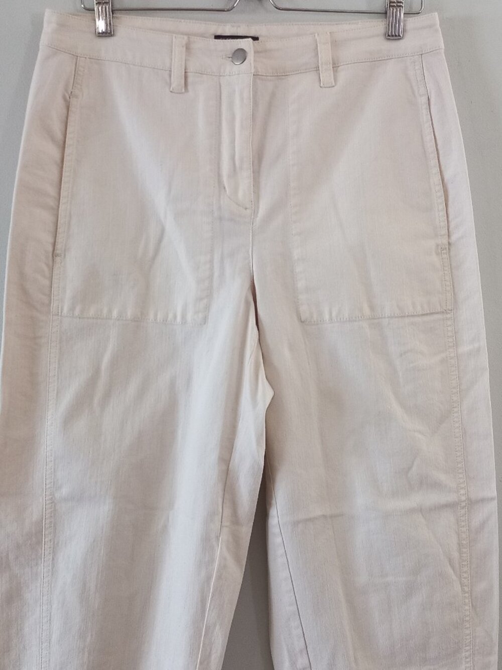EILEEN FISHER NWT cream barrel leg pants - Picture 3 of 11